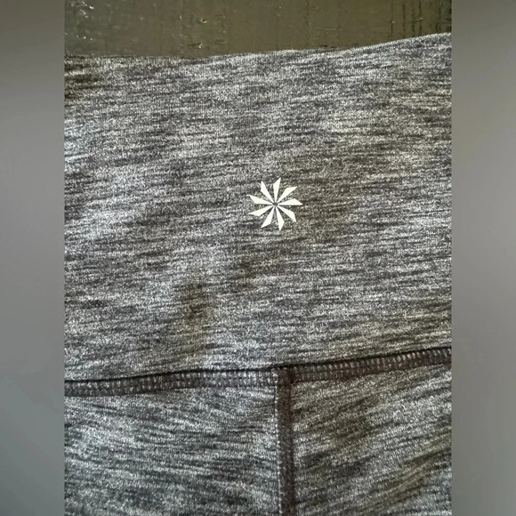 ATHLETA Womens Dark Heather Grey and Black  Leggings Size Medium - Picture 5 of 5
